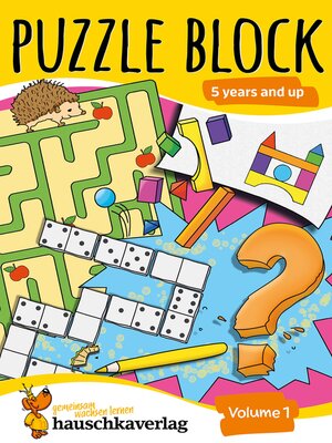 cover image of Puzzle block 5 years and up, Volume 1